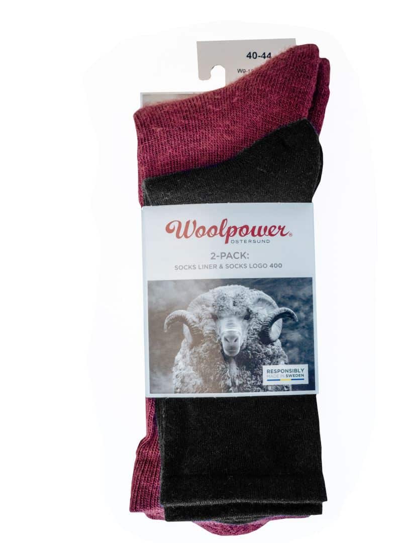 Woolpower wandelsokken 2-pack Classic Logo + Liner